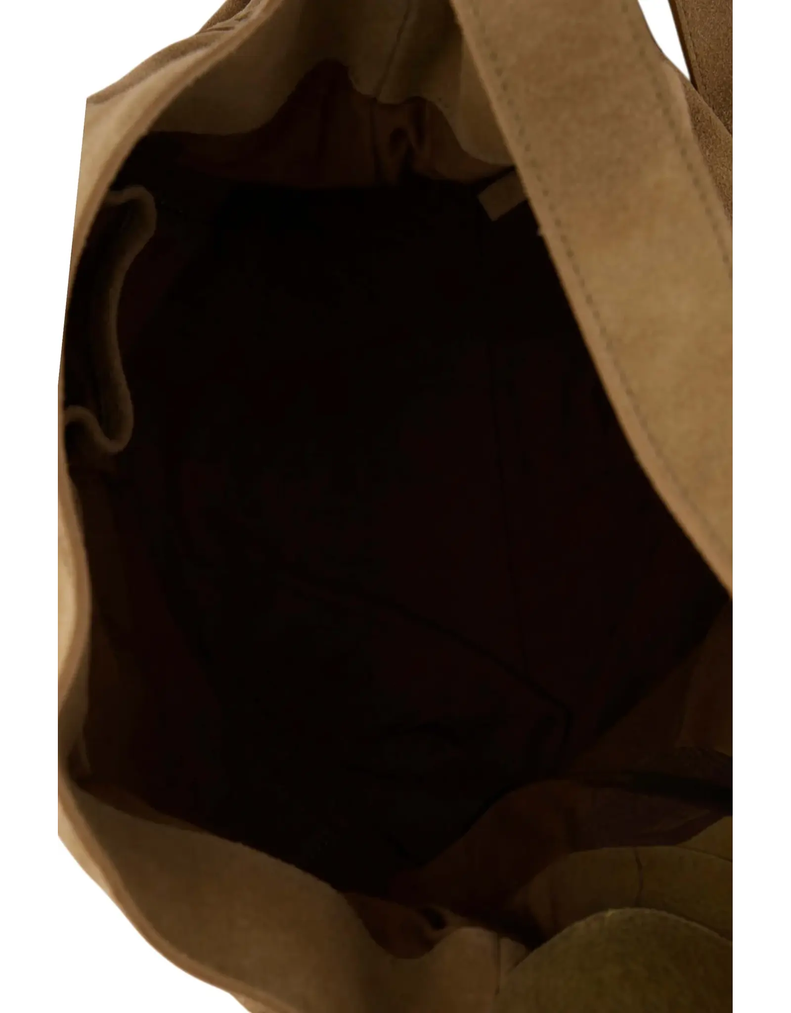 Suede bag knot detail oyster