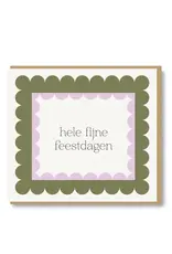 Wenskaart Hele fijne feestdagen