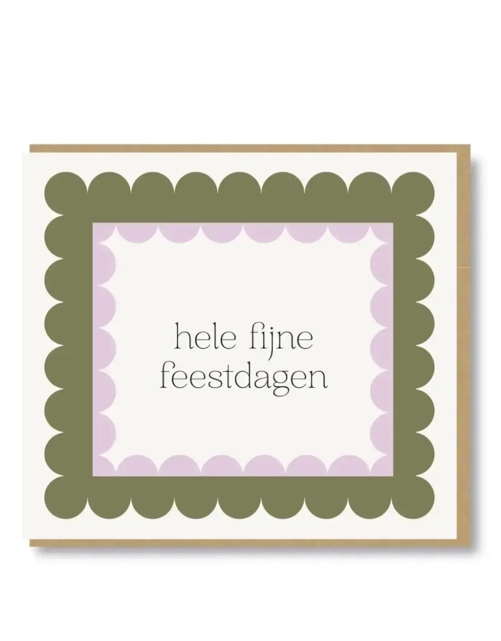 Wenskaart Hele fijne feestdagen