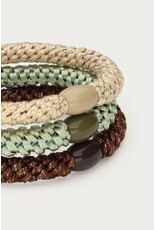 Set haarelastieken groen