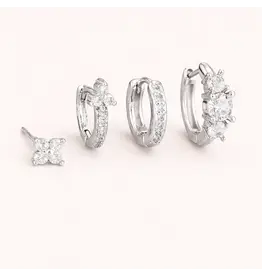 Set elle silver/white