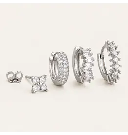 Set lou silver/white