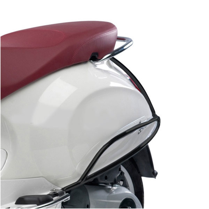 Achtervalbeugels mat zwart - Vespa Primavera, Sprint origineel