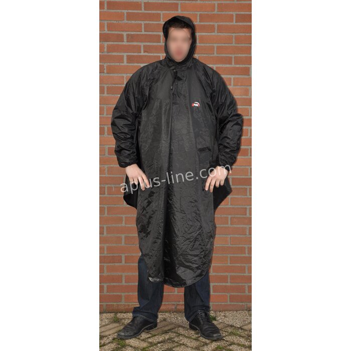 Poncho Aplus Zwart Universeel