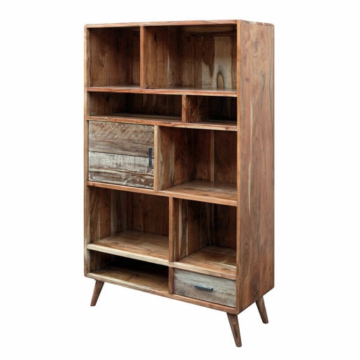 India - Reproduction Furniture Zen Acacia Large Bookcase