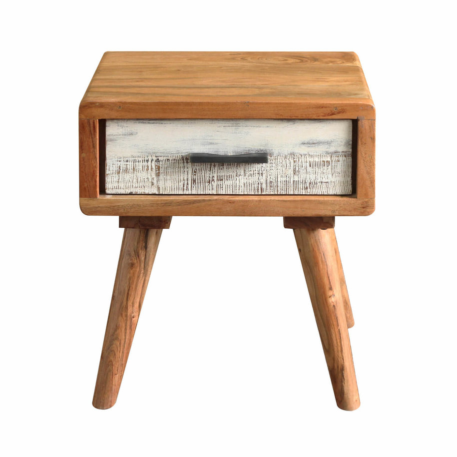Zen Acacia Small Bedside Cabinet