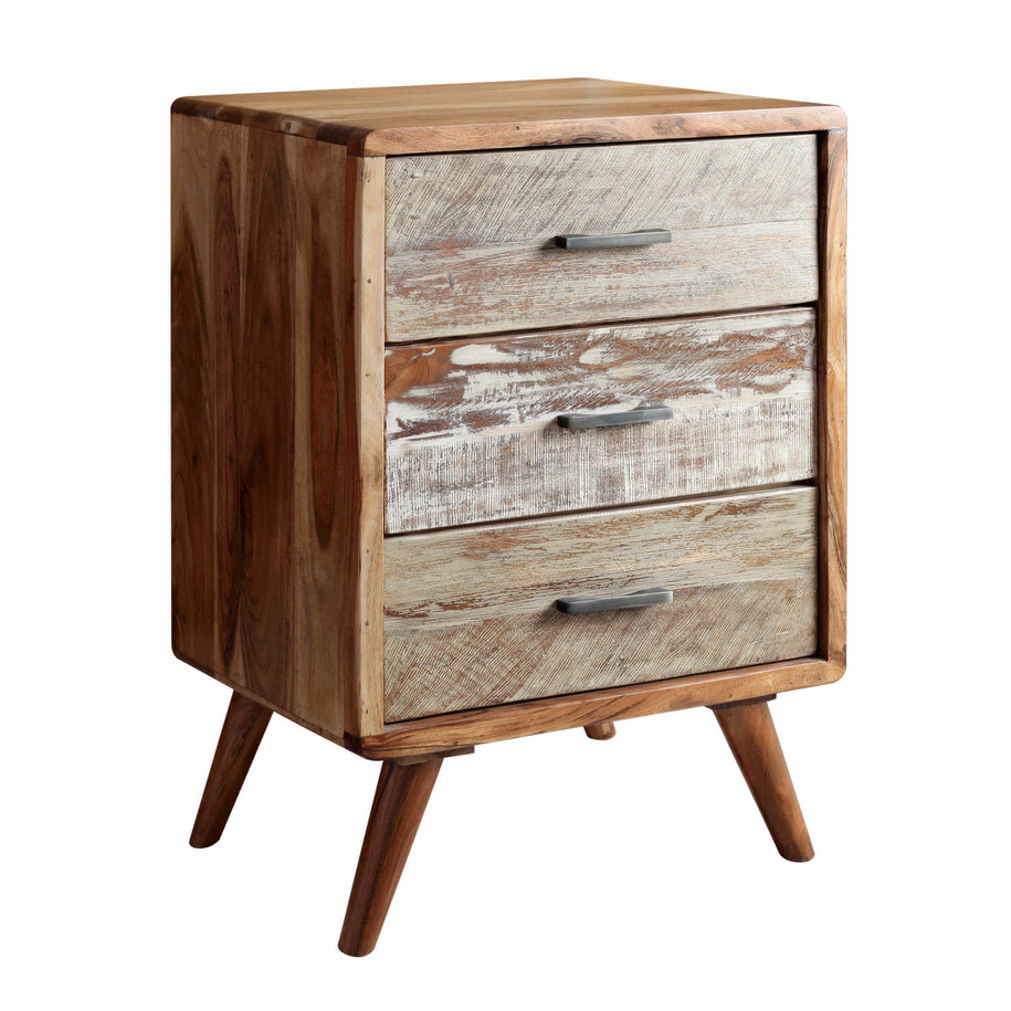 Zen Acacia 3 Drawer Cabinet