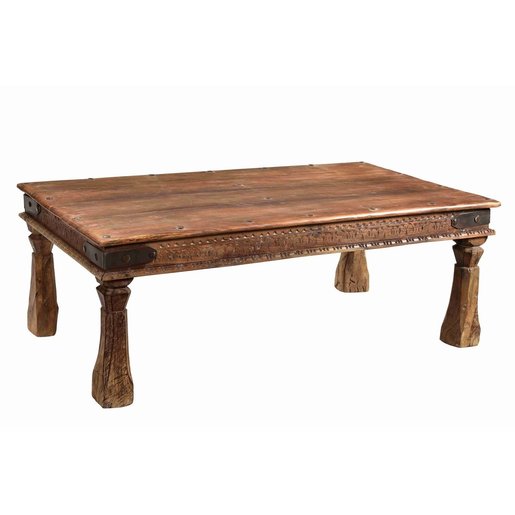 India - Old Furniture Original Teak Coffee Table