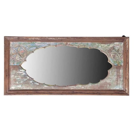 India - Old Furniture Ornate Teak Mirror India - Old Furniture Ornate Teak Mirror