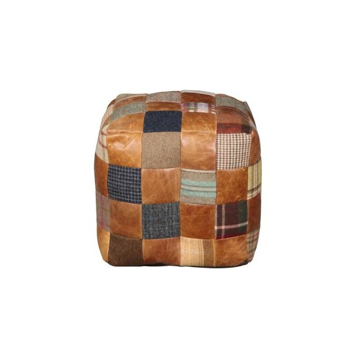 Furniture - UK & Euro Beanbag Cube Leather & Wool
