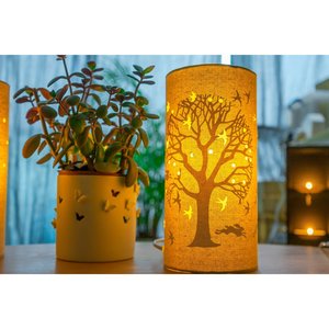 Tree of Life Fabric Lamp