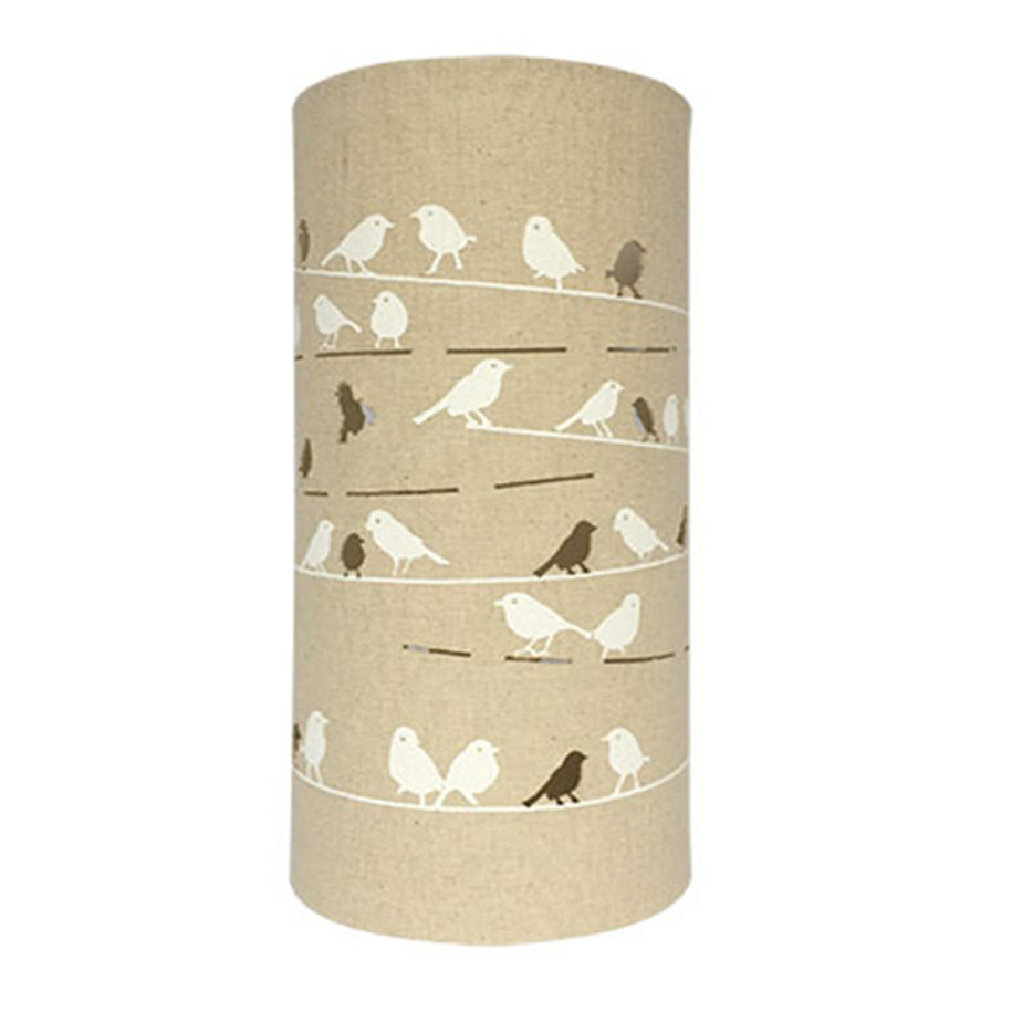 Birds on a Wire Fabric Lamp