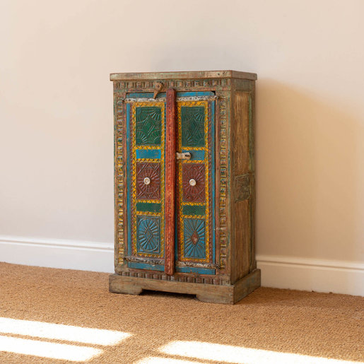 India - Old Furniture Hand Painted Cupboard