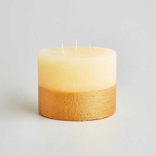 Level 2 Accessories Gold Multiwick Candle - Ivory Inspiritus