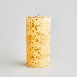 Inspiritus Gold Marbled Pillar Candle