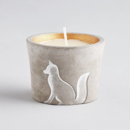 Level 2 Accessories Winter Thyme Christmas Fox Candle Pot