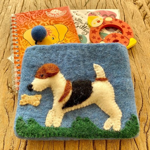 Level 1 Accessories Dog Needle Felt Purse