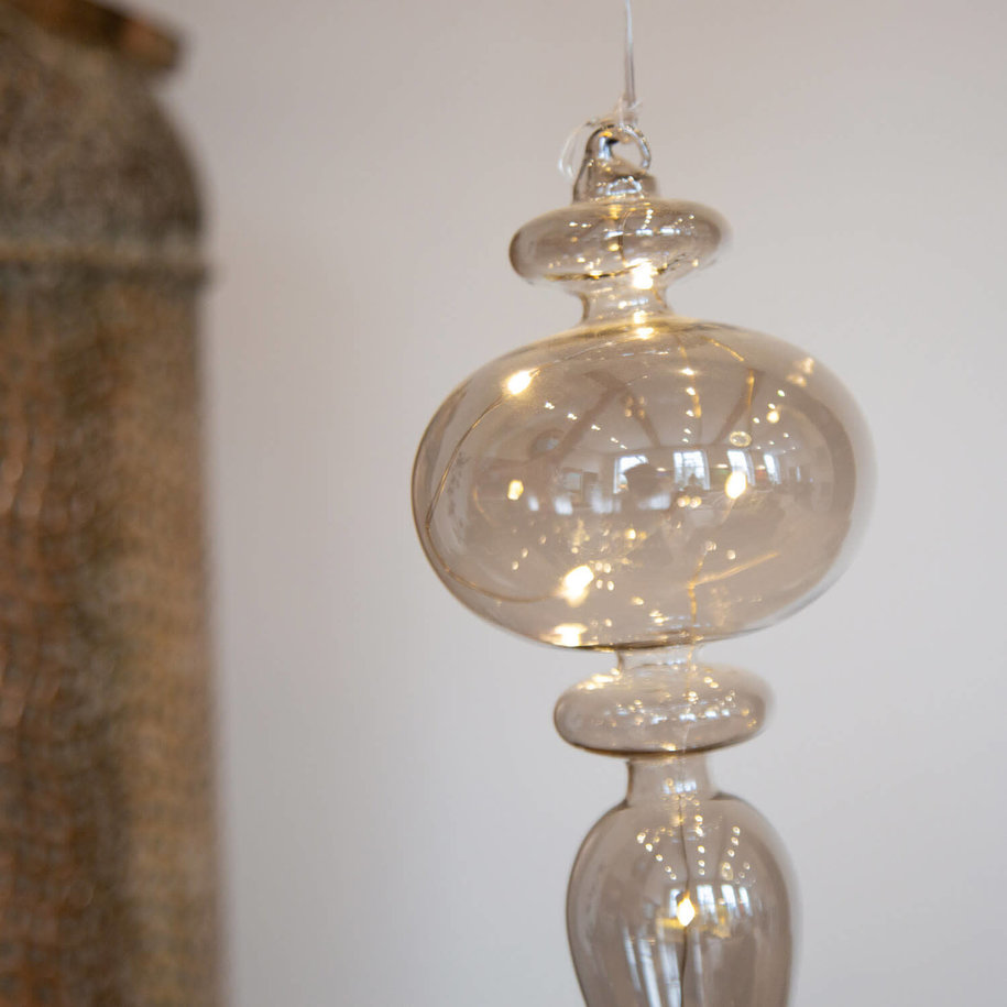 Smokey Glass LED Calabash