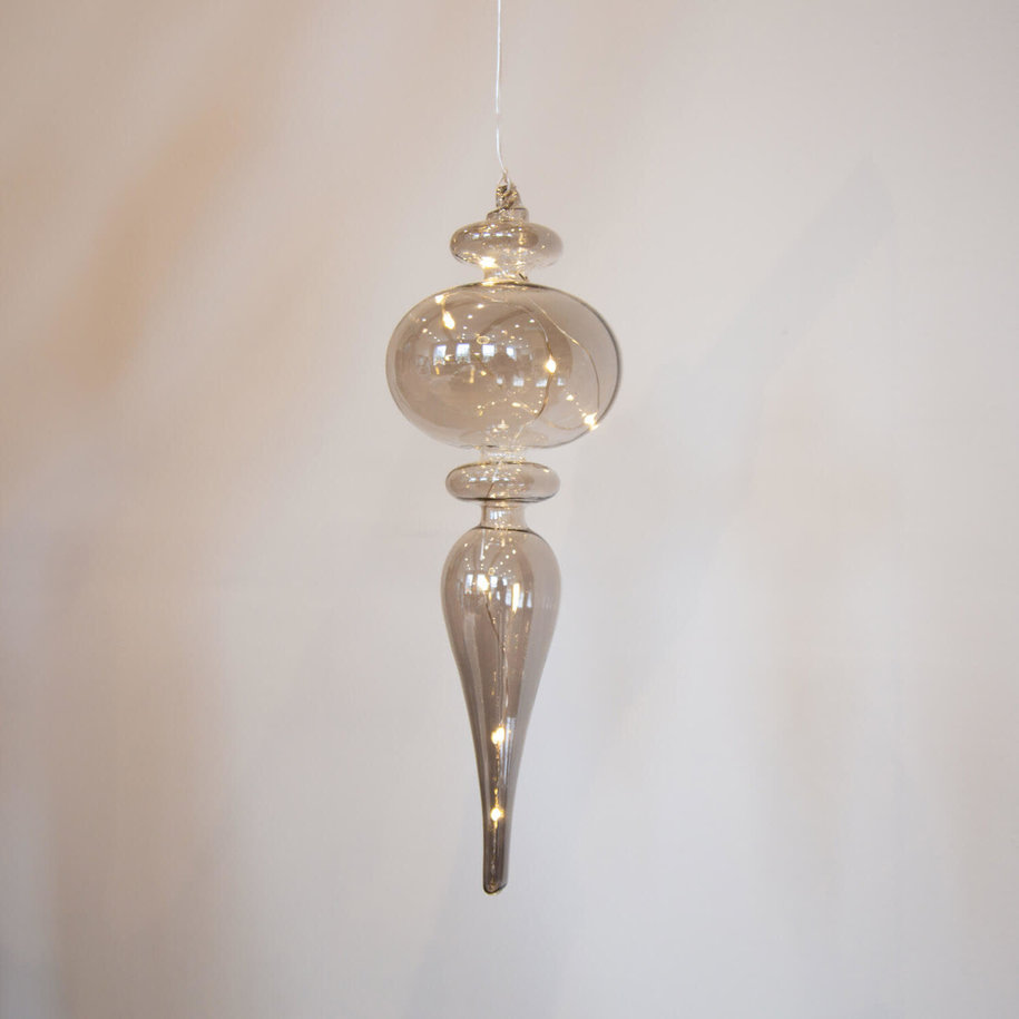 Smokey Glass LED Calabash