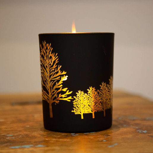 Level 1 Accessories Black & Gold Trees Hurricane