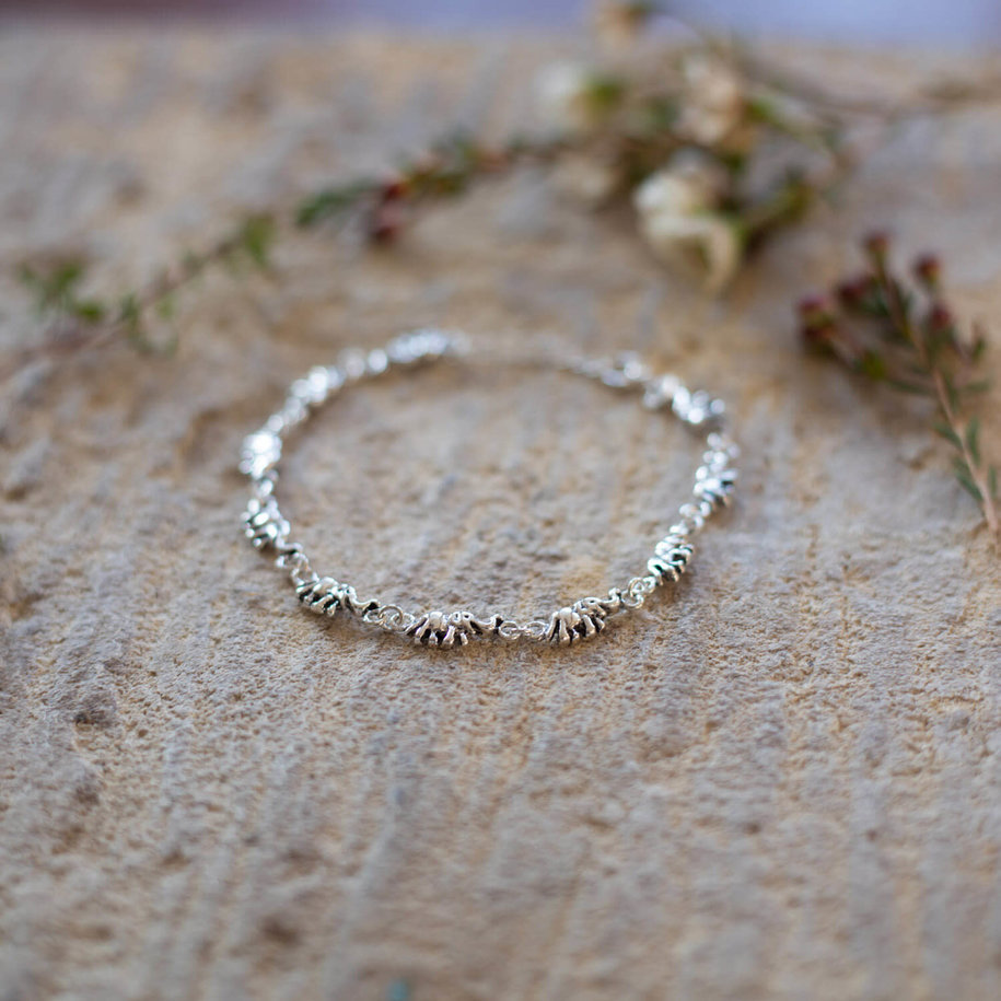 Silver Small Elephant Bracelet