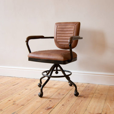 Furniture - UK & Euro Mustang Leather Office Chair