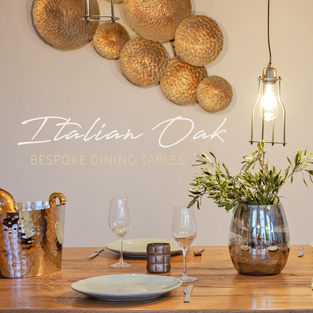 bespoke italian oak dining tables