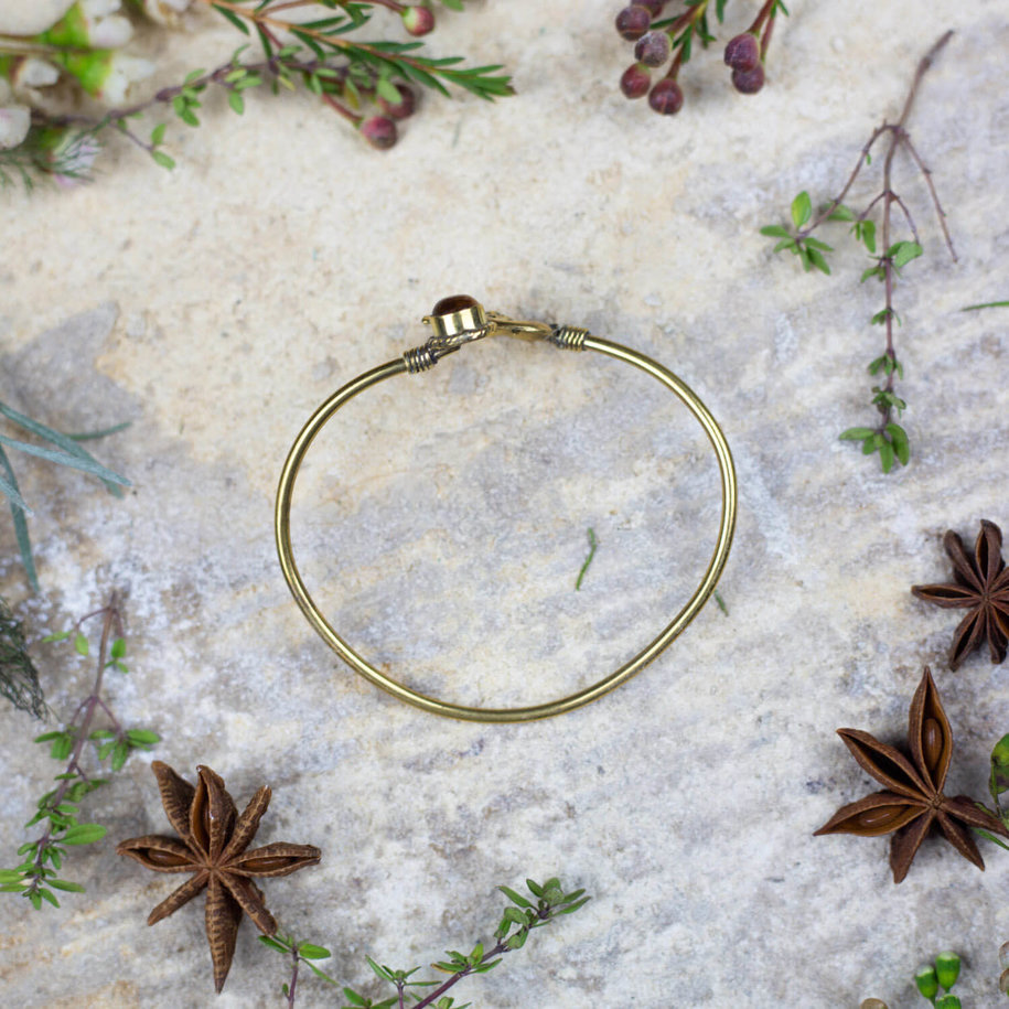 Peacock & 'Tiger's Eye' Bracelet