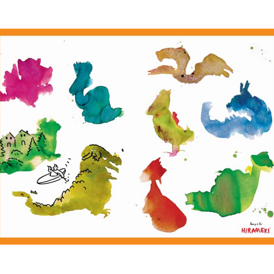 Hirameki: 36 Placemats - Doodling Fun!