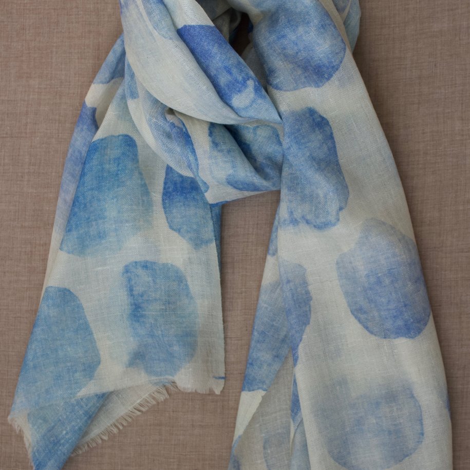 Pure Cashmere Pashmina - Water Blue