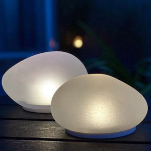 Solar Glass Pebble Small