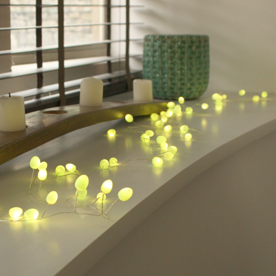 Mint Teardrop Light Chain