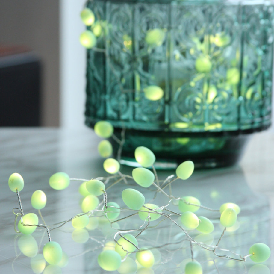 Mint Teardrop Light Chain