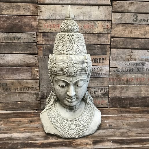 Level 1 Accessories Stoneware Buddha Head