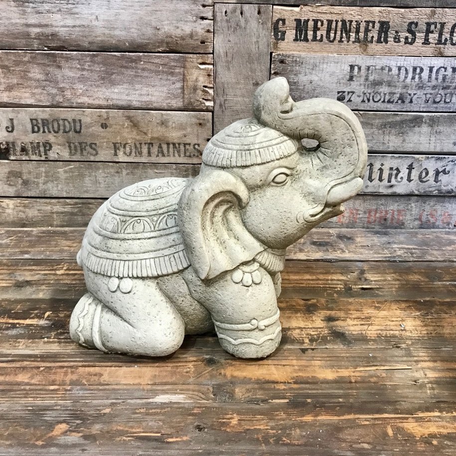 Stoneware Elephant - Large