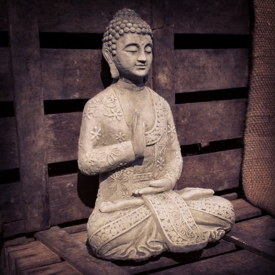 Stoneware Meditating Buddha