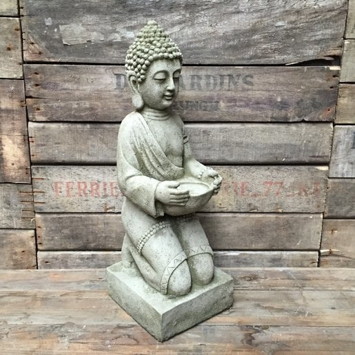 Level 1 Accessories Stoneware Kneeling Buddha