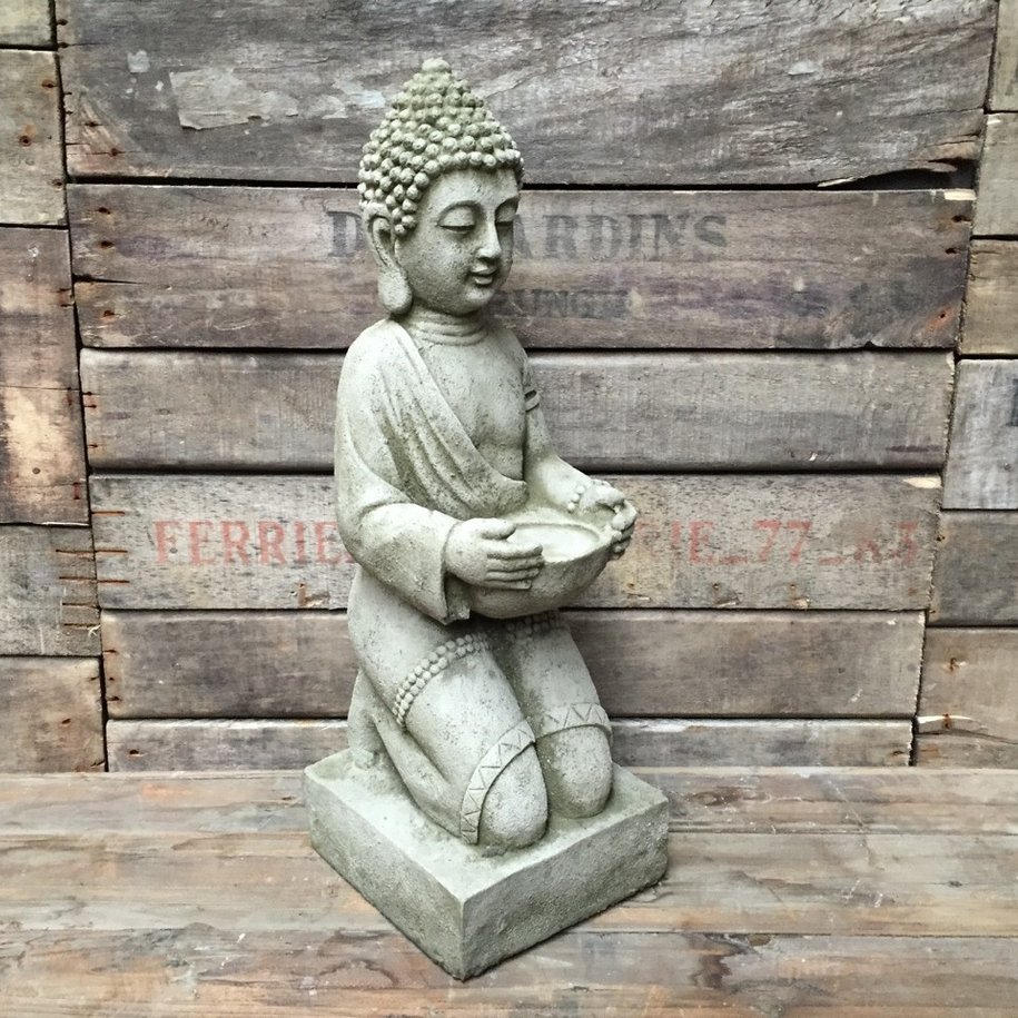 Stoneware Kneeling Buddha