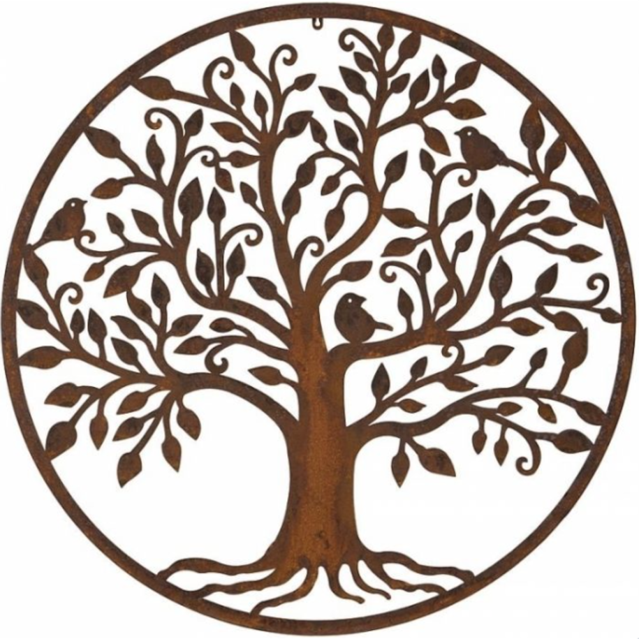 Large Bird & Tree Wall Plaque