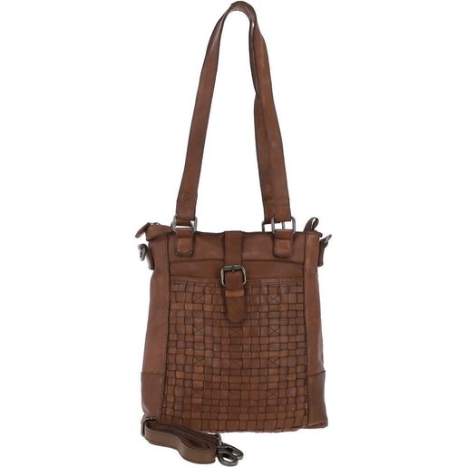 Level 2 Accessories Leather lattice Handbag Taupe  ( L)