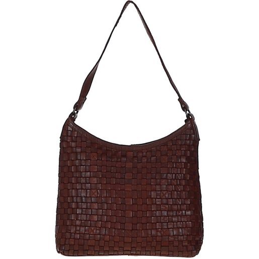 Level 2 Accessories Leather Lattice shoulder bag Brown ( L)