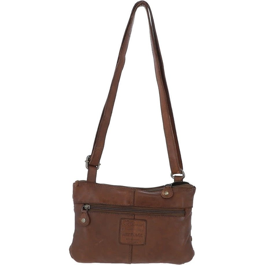 Lattice Leather Handbag  Taupe ( S)