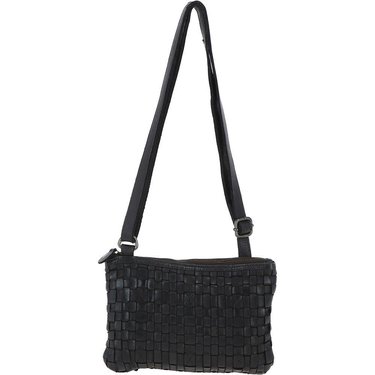 Level 2 Accessories Lattice leatherHandbag -  Dark Grey (S)