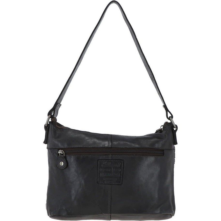 Leather Lattice Handbag   Dark Grey (M)