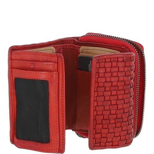 Level 2 Accessories Leather Lattice Purse - Red (S)