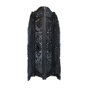India - Old Furniture Carved Screen