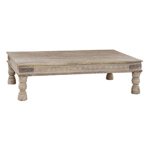 Original Coffee Table with Carving