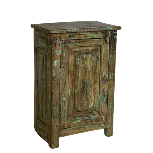 India - Old Furniture Teak Bedside Cabinet