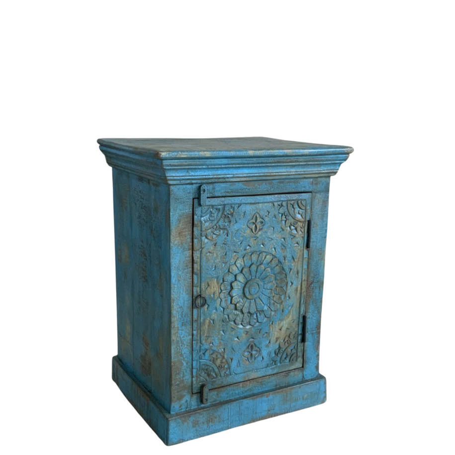 Carved Bedside Table