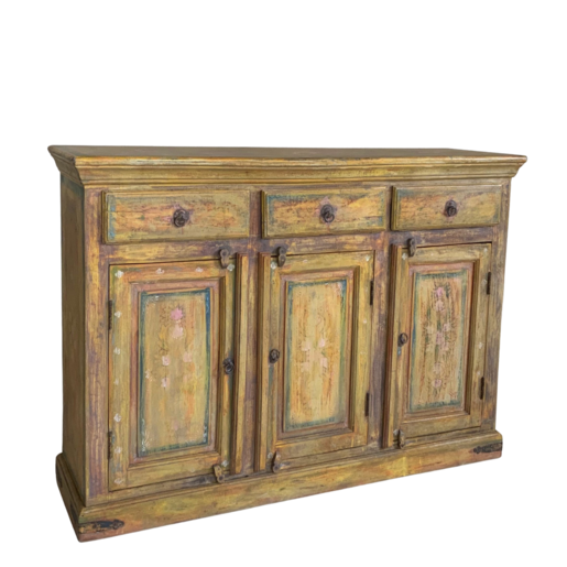 India - Old Furniture Hand Painted Sideboard